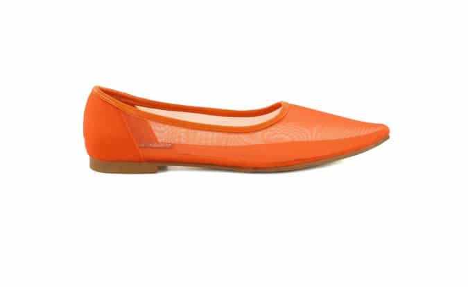 cheap_monday_bright_orange_net_ballerina